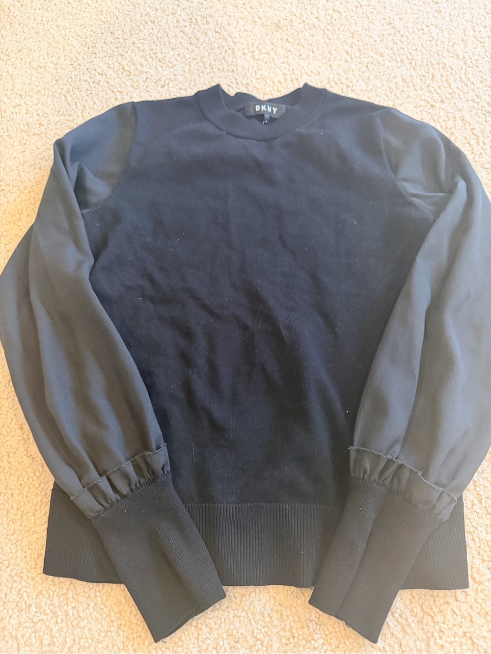 DKNY Women’s Black Crewneck Sweater